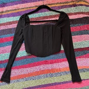 Princess Polly mesh sleeve corset top!
